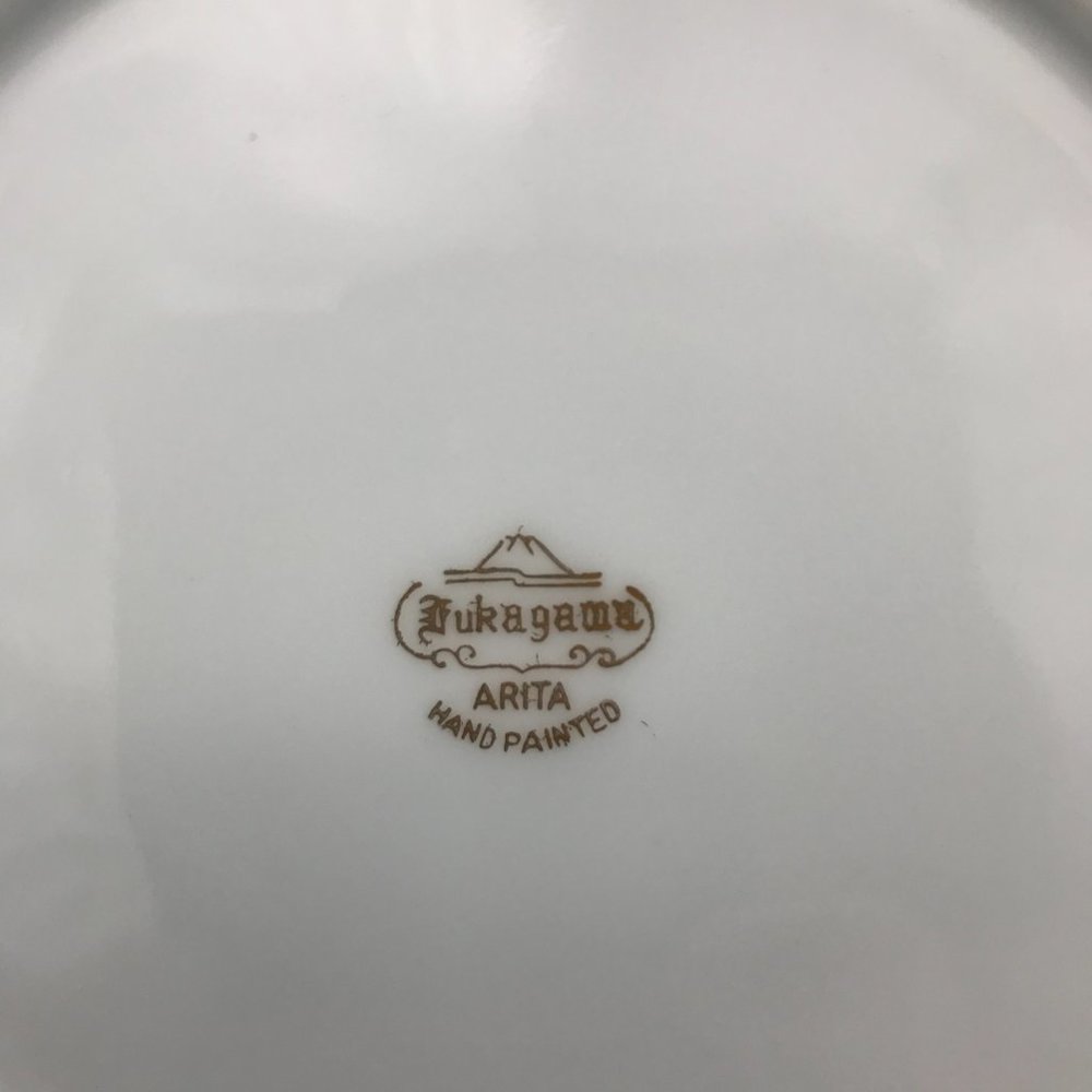 Fukagawa Arita Bread & Butter Plate 6 3/8" Japanese Maple Hand Painted Gold Trim - Picture 4 of 8